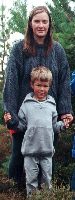 Sammenm med mamma på Rømø, 2000