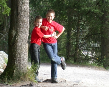 Kos med storebror på Rømø, 2001