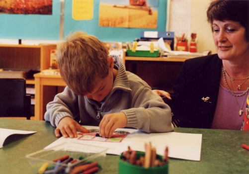 Første skoledag på Birralee, 5 år.