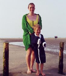 Kald etter kveldsbad, med mamma